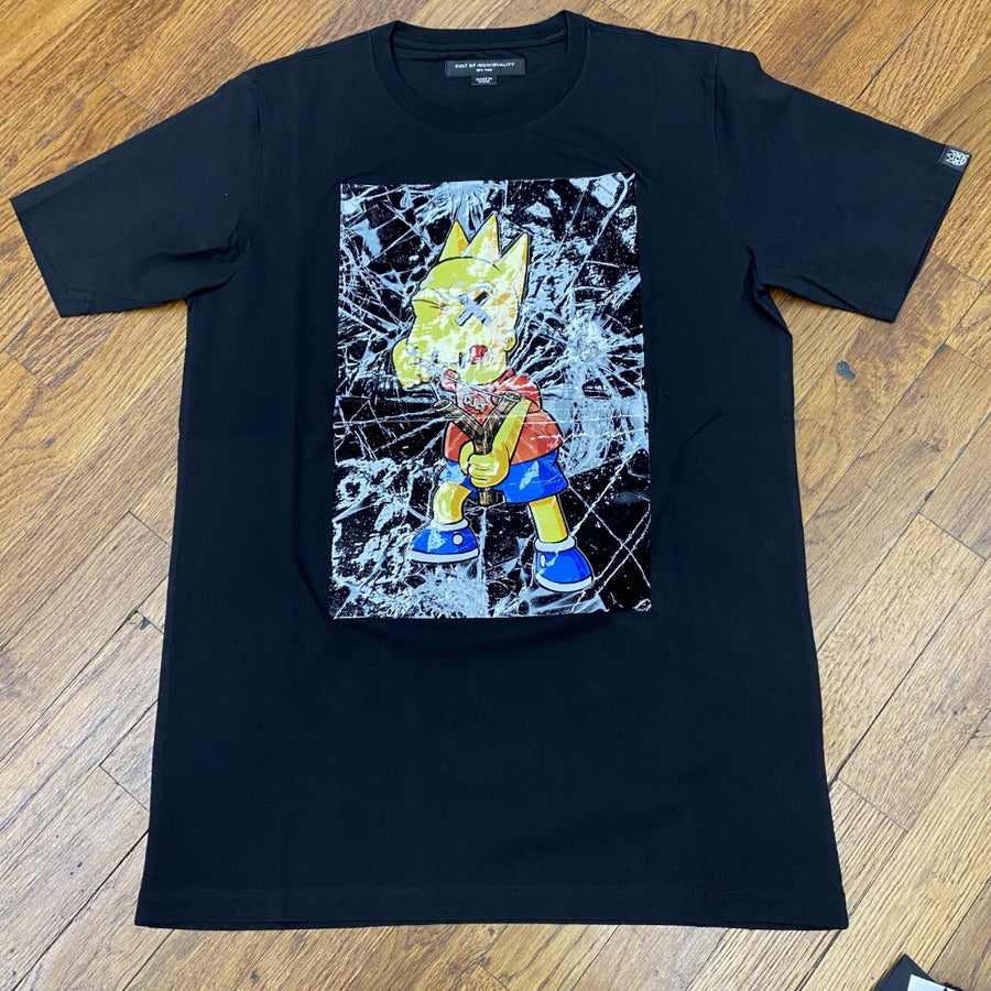 Cult of Individuality S/S TEE “SHATTERED” Men’s - BLACK - Moesports