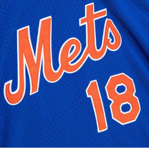 New York Mets Womens MLB Black / Blue / Orange Baseball Jersey