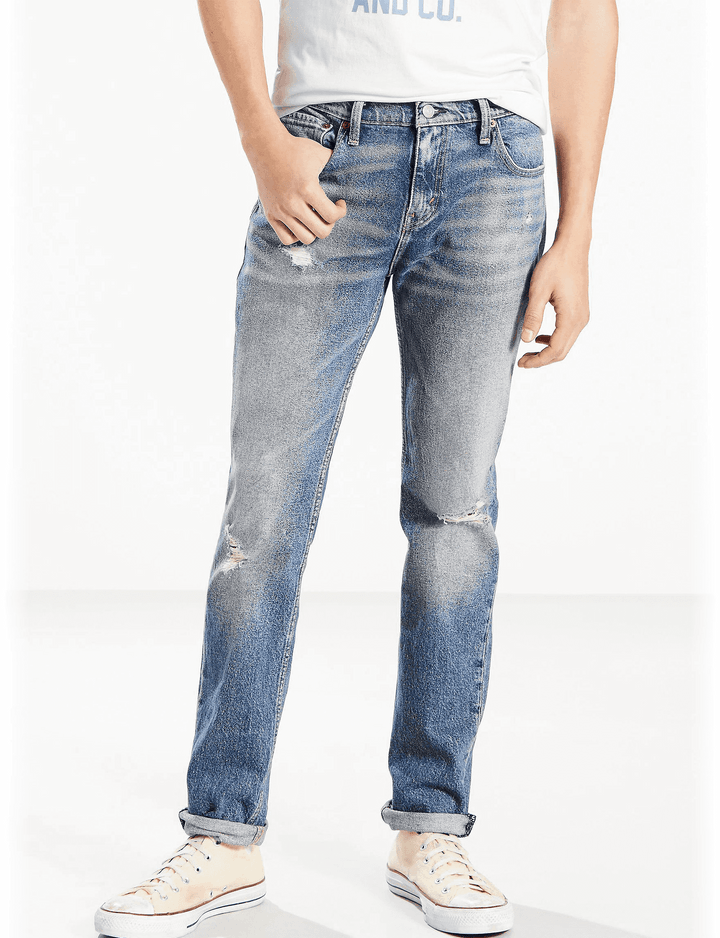 Levis Strauss & Co - 511 ORIGINAL SLIM Men’s - CUT WASHED BLUE - Moesports