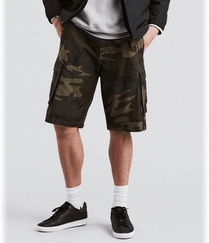 Levis Strauss & Co SNAP CARGO SHORTS Men’s - DARK CAMO GREEN - Moesports