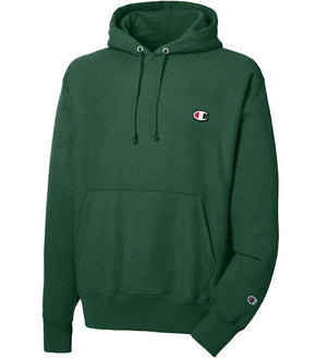 Dark green top hoodie champion